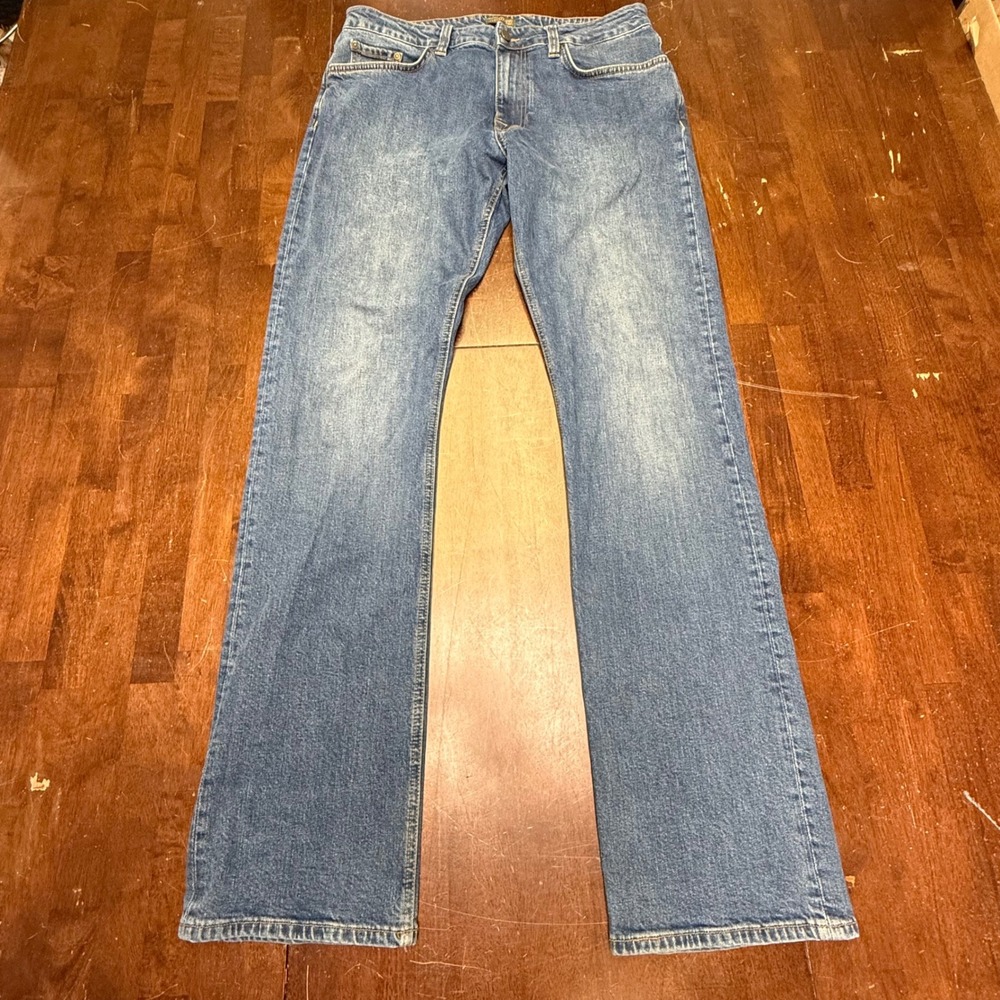 Tecovas Straight Western Jean Mens 34x34 Medium Blue Ranch Wear Cowboy Rodeo